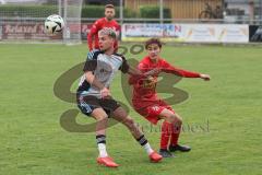 Kreisliga- Saison 2024/25- TSV Kösching - TSV Ober./Unterh.stadt-  - Amadeus Taubert weiss Ober-/Unterh.stadt - Pablo Krantz Blanco rot Kösching - Foto: Meyer Jürgen