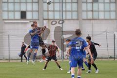 Bayernliga Nord - Saison 2024/25 - FC Ingolstadt 04 II - Würzburger FV 04 - Tobias Schröck (Nr.21 - FCI U21) - Istrefi Adrian blau Würzburg - Foto: Meyer Jürgen