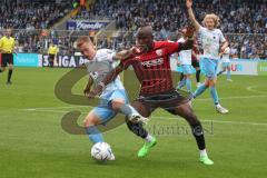 3.Liga - Saison 2022/2023 - TSV 1860 München - FC Ingolstadt 04 - Moussa Doumbouya (Nr.27 - FCI) - Fabian Greilinger (Nr.11 - 1860 München) - Foto: Meyer Jürgen