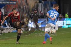 3. Liga - Hansa Rostock - FC Ingolstadt 04 - Michael Heinloth (17, FCI) Philip Türpitz (26 Rostock)