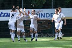 Toto-Pokal; SV Hutthurm - FC Ingolstadt 04; Tor Jubel Treffer 1:0 Stefan Pecher (11 SVH)