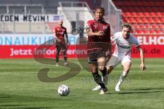 3. Liga - FC Ingolstadt 04 - FSV Zwickau - Caniggia Ginola Elva (14, FCI) Könnecke Mike (13 Zwickau)