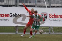 Bayernliga Süd - Saison 2022/2023 - FC Ingolstadt 04 - SV Schalding Heining - Thomas Rausch (Nr.18 - FCI II) - Rossdorfer Jonas #18 grün Schalding - Foto: Meyer Jürgen