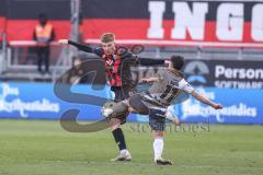 3. Liga; FC Ingolstadt 04 - SV Sandhausen; Zweikampf Kampf um den Ball Benjamin Kanuric (8, FCI) Halimi Besar (11 SVS)