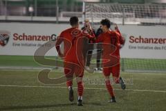 Bayernliga Süd - Saison 2021/2022 - FC Ingolstadt 04 II - VFR Garching - Der 1:0 Führungstreffer durch Domislic Renato (#17 FCI) - jubel - Gashi Egson (#7 FCI) - Foto: Meyer Jürgen