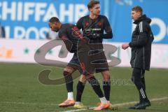 3. Liga - Saison 2025/26 - Hansa Rostock - FC Ingolstadt 04  - Mason Toye (Nr.13 - FCI) wird eingewechselt für Julian Kügel (Nr.29 - FCI) - XXXXX - Foto: Meyer Jürgen