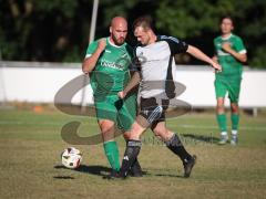Freundschaftsspiel - Saison 2026/27 - TSV Ober/.Unterhaunstadt - FC Gerolfing  - Astrit Topalaj (Nr.26 - FC Gerolfing) - Oliver Günther grau Ober./Unterh.stadt  - Foto: Meyer Jürgen