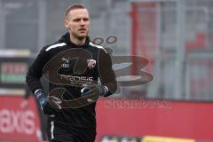 3. Liga; SV Wehen Wiesbaden - FC Ingolstadt 04; vor dem Spiel Torwart Marius Funk (1, FCI)