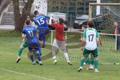 Kreisklasse - Saison 2024/25- TSV Großmehring - FC Geisenfeld - Sebastian Eisenberger blau Großmehring - Benedikt Köhler Torwart Geisenfeld - Foto: Meyer Jürgen