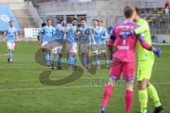 Toto Pokal - TSV 1860 München - FC Ingolstadt 04 - TSV 1860 gewinnt im Elfmeterschiessen Jubel Mölders Sascha (9, 1860) Erik Tallig (8, 1860) Torwart Robert Jendrusch (1, FCI) Torwart Hiller Marco (1, 1860)