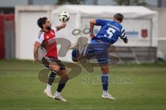 Kreisliga - Saison 2026/27- Türkisch SV Ingolstadt - SV Hundszell - Hakan Düzkün rot Türkisch  - Tim Liesegang blau Hundszell - Foto: Meyer Jürgen
