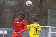 Bayernliga Süd - Saison 2022/2023 - FC Ingolstadt 04 - SV Kirchanschöring - Ibrahim Madougou (Nr.9 - FCI II) - Auenhammer Dominik gelb Kirchanschöring - Foto: Meyer Jürgen