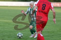 Landesliga - Saison 2025/26 - SV Manching - TSV Dachau  - Nico Daffner (Nr.14 - SV Manching) mit Kopfverband - XXXXX - Foto: Meyer Jürgen