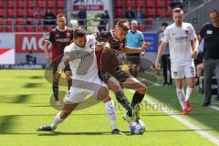 2.BL; FC Ingolstadt 04 - 1. FC Heidenheim; Theuerkauf Norman (30, FCH) Filip Bilbija (35, FCI)