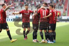 3.Liga - Saison 2022/2023 - FC Ingolstadt 04 -  SV Wehen Wiesbaden - Der 2:0 Führungstreffer durch Tobias Bech (Nr.11 - FCI) - Jubel - Foto: Meyer Jürgen