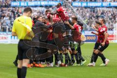 3.Liga - Saison 2022/2023 - TSV 1860 München - FC Ingolstadt 04 - Der 0:1 Führungstreffer durch Marcel Costly (Nr.22 - FCI) - jubel - Foto: Meyer Jürgen