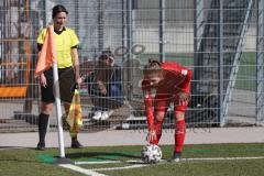 2. Frauen-Bundesliga Süd - Saison 2020/2021 - FC Ingolstadt 04 - FC Würzburger Kickers - Mailbeck Alina rot FCI beim Eckball - Foto: Meyer Jürgen