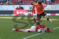 2024_1_20 - 3. Liga - Saison 2023/24 - HallescherFC - FC Ingolstadt 04 -  - Moritz Seiffert (Nr.23 - FC Ingolstadt 04) - Foto: Meyer Jürgen