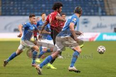 3. Liga - Hansa Rostock - FC Ingolstadt 04 - Francisco Da Silva Caiuby (13, FCI) Damian Roßbach (4 Rostock)