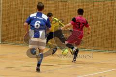 Fußball Hallenturnier in Gaimersheim Celik Onur mit dem 2:0 Foto: Jürgen Meyer