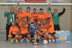 Fußball - Hallenkreismeisterschaft 2011 - Siegerfoto FC Gerolfing Jubel