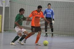 Fußball - Hallenkreismeisterschaft 2011 - Halbfinale FC Gerolfing - FC Geisenfeld 1:0 - rechts Onur Keskin