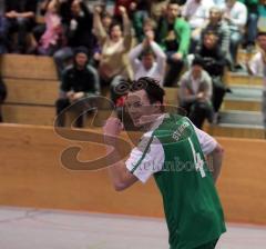 Fußball-Hallenmeisterschaft Kreis Donau/Isar in Manching - Finale SV Manching gegen FC Schweitenkirchen - Tor durch die Nr.4 Sieg in der Verlängerung