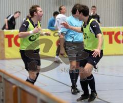 Manching - Oberbayerische Hallenmeisterschaft 2010 - Sieger FC Unterföhring gegen VfR Garching - Torjubel