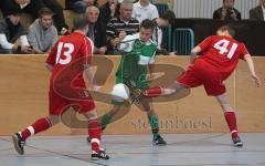 Manching - Oberbayerische Hallenmeisterschaft 2010 - Sieger FC Unterföhring - Vorrundenspiel SV Manching gegen SV Erlbach, einziger Sieg von Manching - 4:3