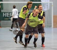 Manching - Oberbayerische Hallenmeisterschaft 2010 - Sieger FC Unterföhring gegen VfR Garching - Torjubel