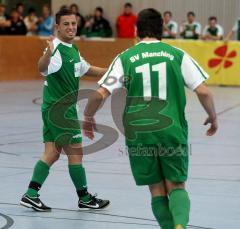 Manching - Oberbayerische Hallenmeisterschaft 2010 - Sieger FC Unterföhring - Torjubel