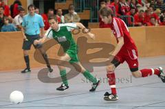 Manching - Oberbayerische Hallenmeisterschaft 2010 - Sieger FC Unterföhring - Vorrundenspiel SV Manching gegen SV Erlbach, einziger Sieg von Manching - 4:3 - 2-facher Torschütze Markus Bauer