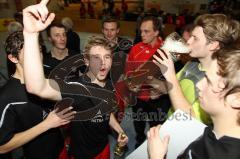 Obb. Hallenmeisterschaft 2011 - Manching - Finale - TUS Geretsried gegen FC Unterföhring - Jubel Sieg Unterföhring