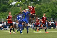 A-Junioren Bayernliga U19 - FC Ingolstadt 04 - FC Deisenhofen - Edin Radoncic beim Kopfballduell - Foto: Adalbert Michalik
