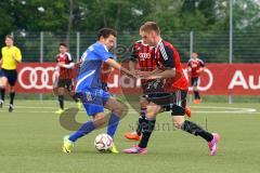 A-Junioren Bayernliga U19 - FC Ingolstadt 04 - FC Deisenhofen - Mario Götzendörfer im Zweikampf  - Foto: Adalbert Michalik