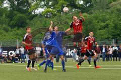 A-Junioren Bayernliga U19 - FC Ingolstadt 04 - FC Deisenhofen - Edin Radoncic beim Kopfballduell - Foto: Adalbert Michalik