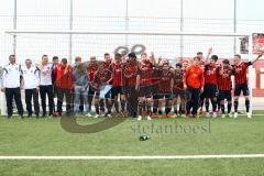 A-Junioren Bayernliga U19 - FC Ingolstadt 04 - FC Deisenhofen - Jubelfoto der gesamten Mannschaft  - Foto: Adalbert Michalik