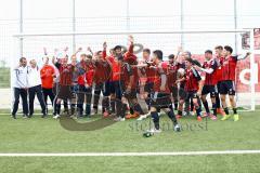 A-Junioren Bayernliga U19 - FC Ingolstadt 04 - FC Deisenhofen - Jubelfoto der gesamten Mannschaft  - Foto: Adalbert Michalik