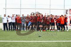 A-Junioren Bayernliga U19 - FC Ingolstadt 04 - FC Deisenhofen - Jubelfoto der gesamten Mannschaft  - Foto: Adalbert Michalik