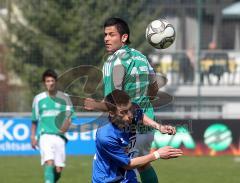 FC Gerolfing - TSV Oberhaunstadt - Kopfballduell, oben Agit Imrak unten Konstantin Barth