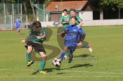 U15 - DJK Ingolstadt - JFG Eichstätt - rechts Valentin Eichlinger (DJK) kommt zu spät und verliert den Ball