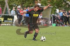 401 Kreisliga 1 - SV Kasing - DJK Ingolstadt - Tobias Wolfsfellner #7 schwarz Kasing trifft zum 2:1 Führungstreffer - jubel - Foto: Jürgen Meyer