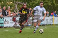 401 Kreisliga 1 - SV Kasing - DJK Ingolstadt - Franz Zacherl #18 schwarz Kasing - Maximilian Friebe #27 weiss DJK - Foto: Jürgen Meyer