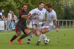 401 Kreisliga 1 - SV Kasing - DJK Ingolstadt - Franz Zacherl #18 schwarz Kasing - Maximilian Friebe #27 weiss DJK - Foto: Jürgen Meyer