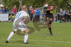 401 Kreisliga 1 - SV Kasing - DJK Ingolstadt - Tobias Wolfsfellner #7 schwarz Kasing trifft zum 2:1 Führungstreffer - jubel - Tobias Wöhrl #11 weiss DJK - Foto: Jürgen Meyer