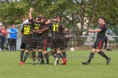 401 Kreisliga 1 - SV Kasing - DJK Ingolstadt - Tobias Wolfsfellner #7 schwarz Kasing trifft zum 2:1 Führungstreffer - jubel - Foto: Jürgen Meyer
