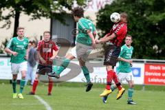 Kreisliga - TSV Baar Ebenhausen - FC Geisenfeld - Fahd Imakor #9 rot Ebenhausen - Simon Kirmaier #5 grün Geisenfeld - Foto: Jürgen Meyer