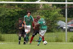 Kreisliga - TSV Baar Ebenhausen - FC Geisenfeld - Florian Lang #8 mit Treffer zum 0:2 - Manuel Kirner Torwart Ebenhausen - Foto: Jürgen Meyer