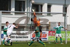 FC Gerolfing - SV Erlbach - Ernhofer Marco Torwart Gerolfing - Kubicek Andrej (#7 Gerolfing) - Schreiner Michael (#7 Weiss Erlbach) - Schauer Stefan (#2 Gerolfing) - Foto: Jürgen Meyer