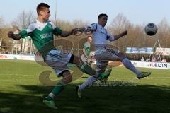 Landesliga Südost -FC Gerolfing - FC F. Markt Schwaben - Pilat Florian (#12 Gerolfing) - Aladdinoglu M. (#14 Markt Schwaben - Foto: Jürgen Meyer